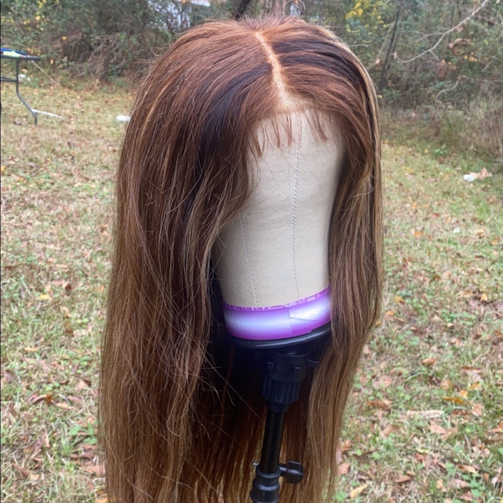 Ombré Brown Lace Closure Wig
